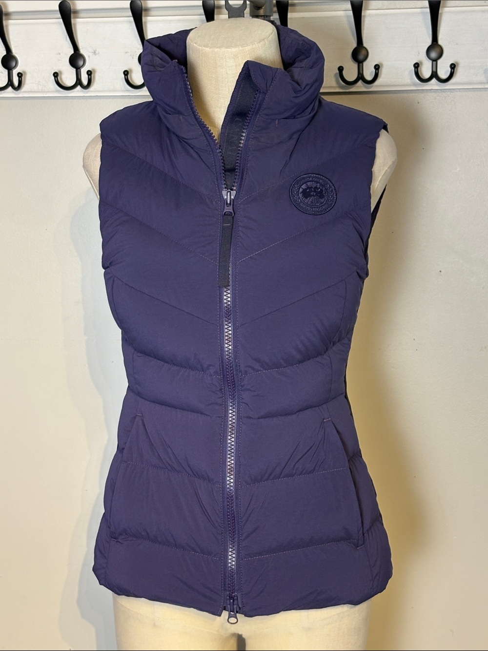 Canada Goose Quilted Puffer Vest in Deep Purple